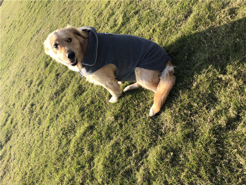 Herfst- en winterhondenkleding, fleece vest dubbelzijdig