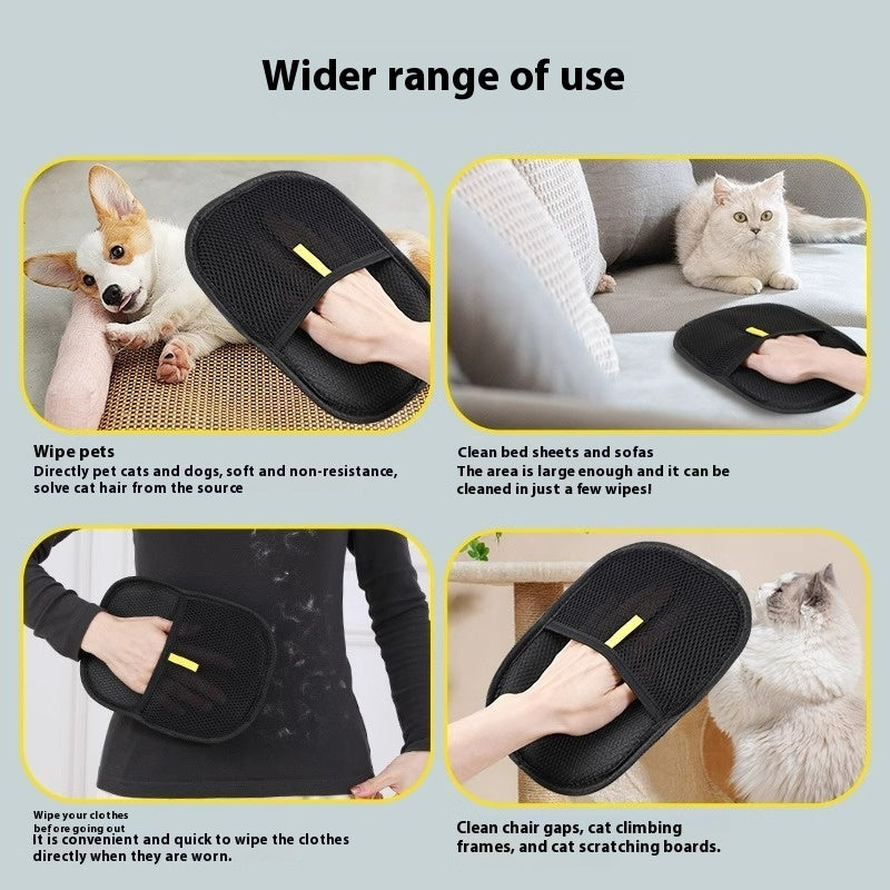 Luxe wasbare haarverwijderhandschoen voor hond en kat