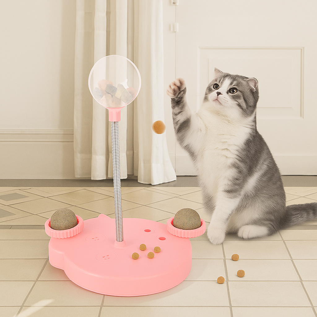 Interactive food bowl & puzzle toy – non-slip, slow feeding & fun