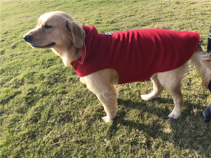 Herfst- en winterhondenkleding, fleece vest dubbelzijdig