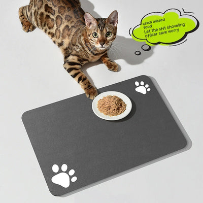 Wasbare voerplacemat voor hond en kat met absorberend ontwerp