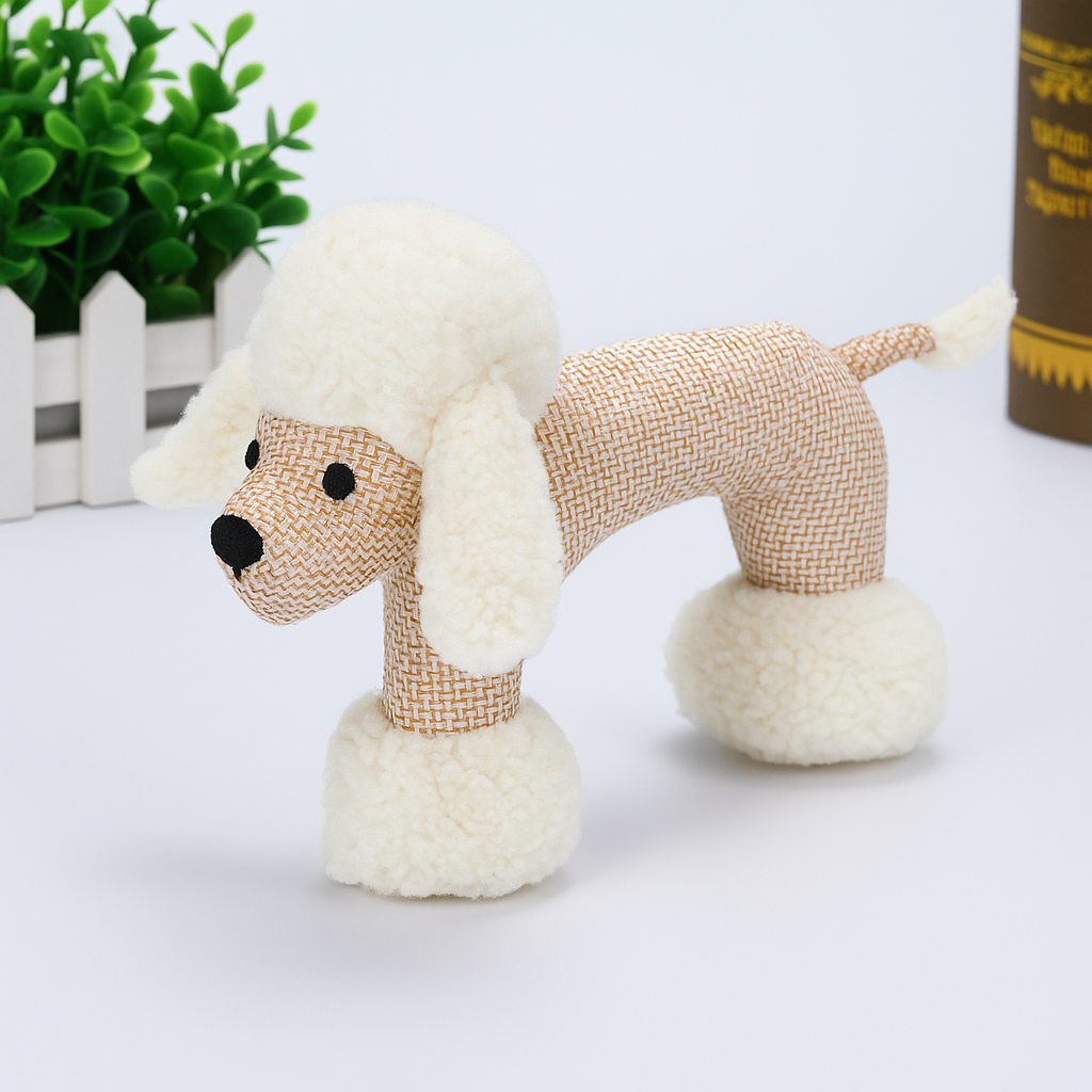 Bite-resistant squeaky dog toy – soft plush &amp; durable