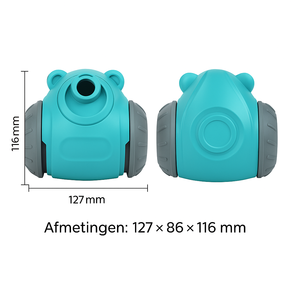 Interactive robot bear – food dispenser &amp; moving toy for dogs and cats