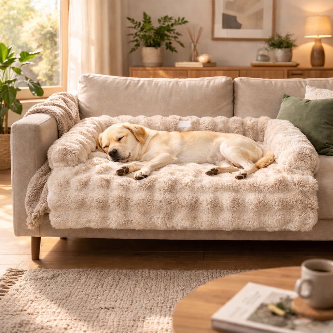Pluszowa Mata na Kanapę dla Psa – Pralna, Antypoślizgowa, 4 Kolory