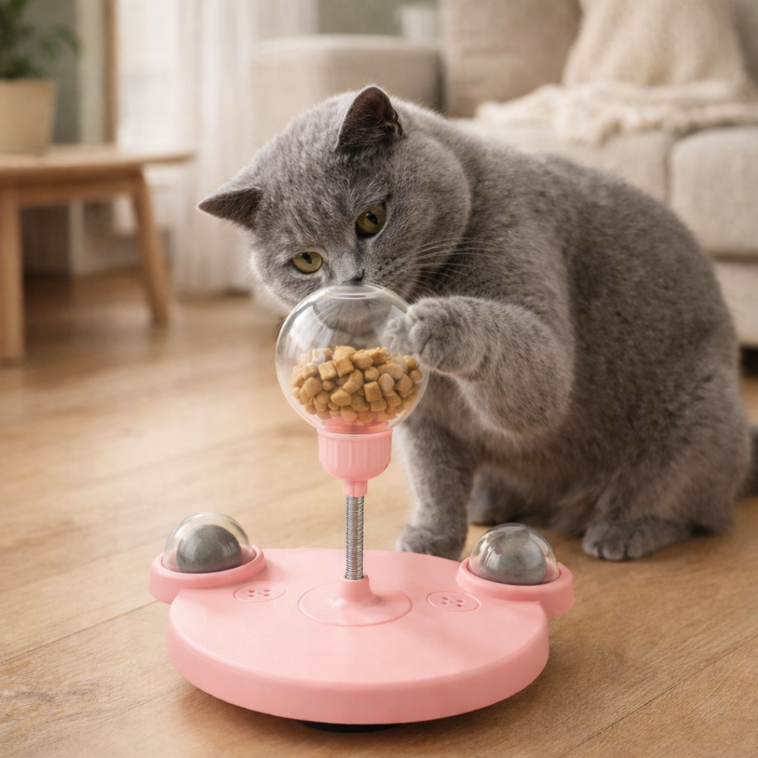 Kołysząca Miska Spowalniająca Jedzenie – Zapobiega Wzdęciom i Nudzie