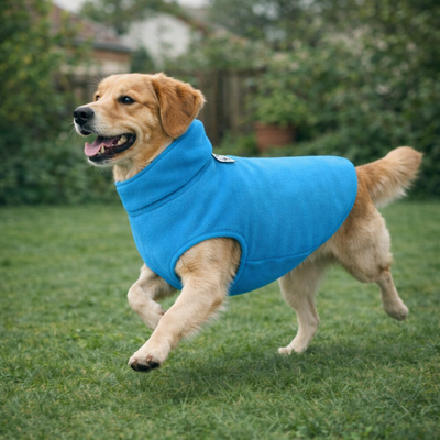 Dwustronna Kurtka Polarowa dla Psa – 2 Wzory, Ciepło, Zakładanie w 10 sek.