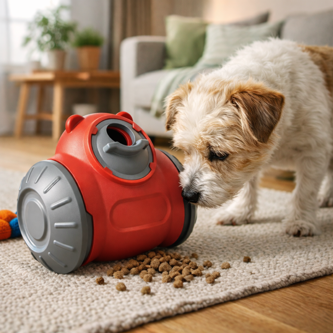 Miś-Robot Dozownik Karmy – Bawi i Karmi Psa lub Kota Bez Twojego Udziału