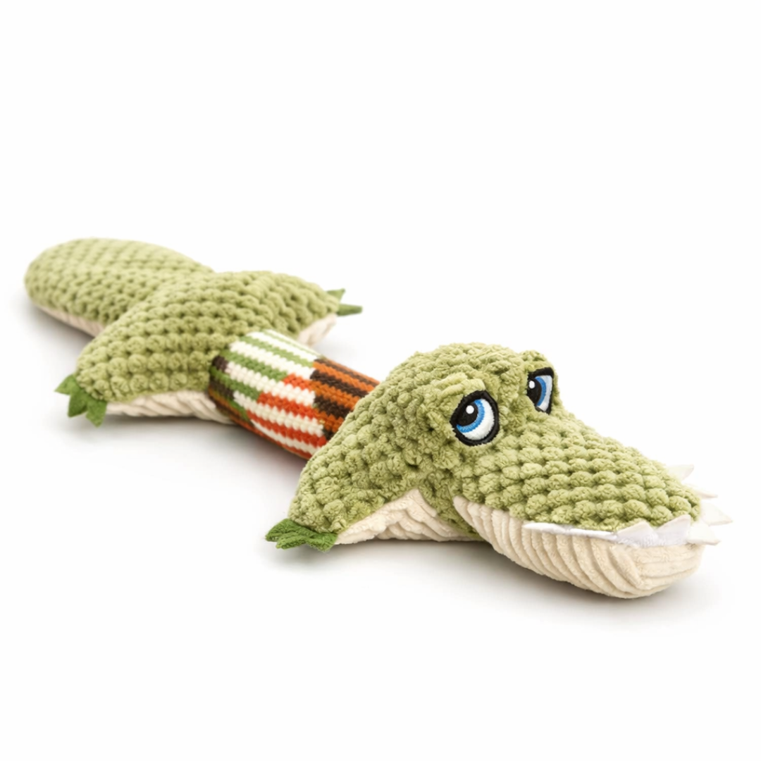 Wytrzymała Pluszowa Zabawka z Piszczałką – Podwójne Szwy, Bezpieczna