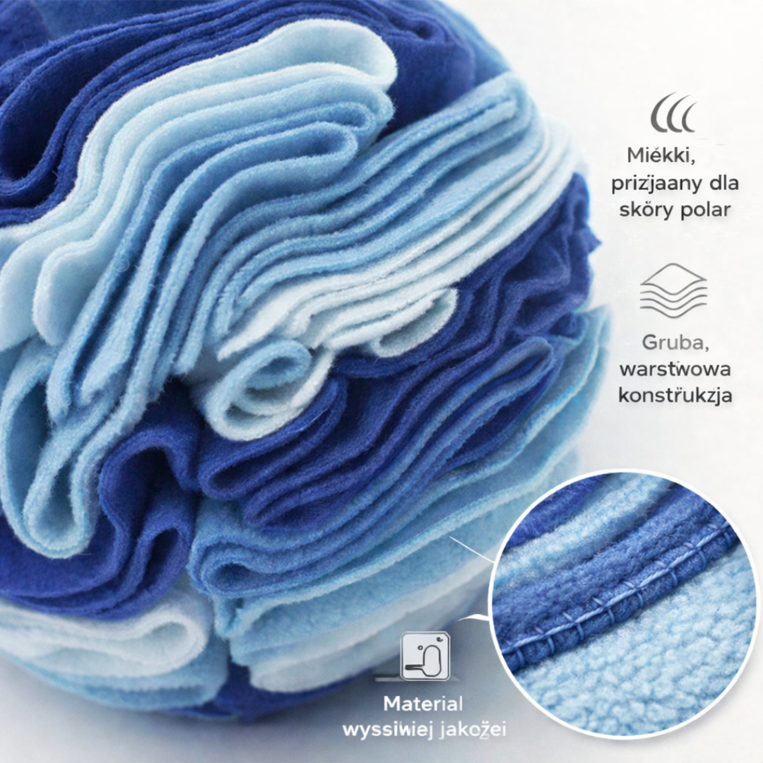 Interaktywna Piłka Węchowa – Stymuluje Nos i Uspokaja Psa