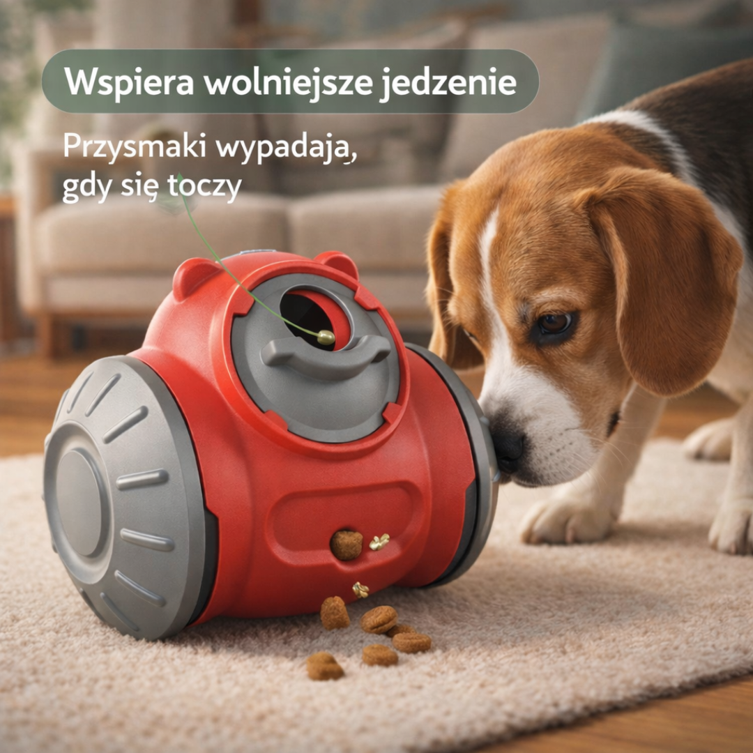 Miś-Robot Dozownik Karmy – Bawi i Karmi Psa lub Kota Bez Twojego Udziału