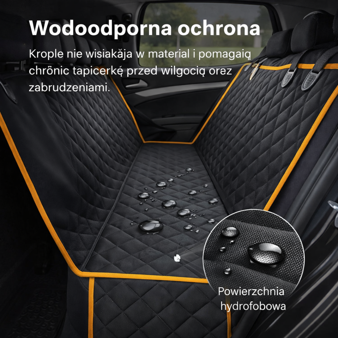 Wodoodporny Koc na Tylne Siedzenie Auta – Chroń Tapicerkę przed Psem