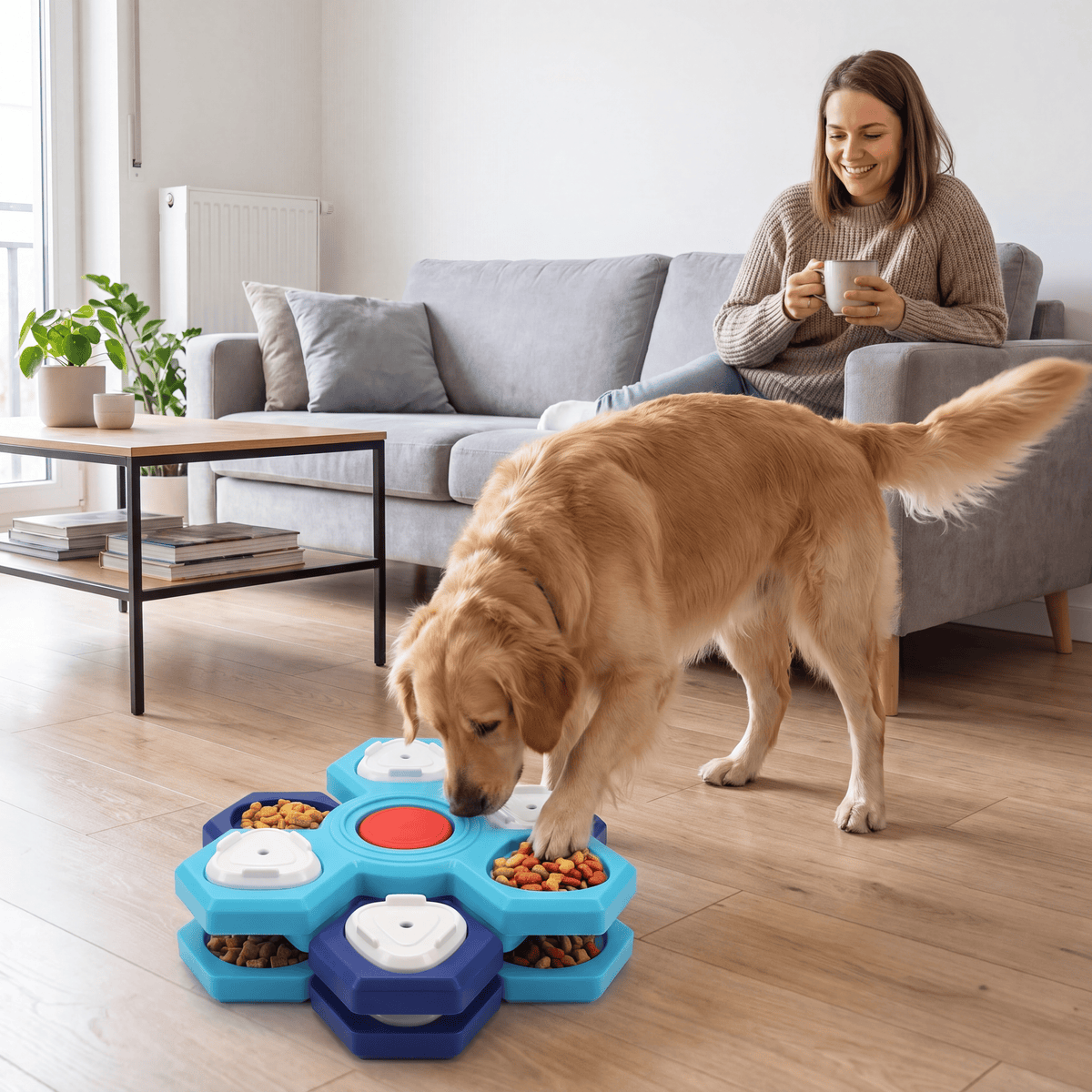 Slow Feeder Puzzle Bowl