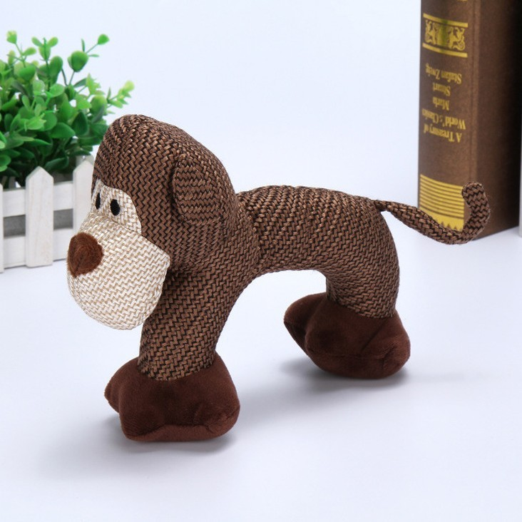 Bite-resistant squeaky dog toy – soft plush &amp; durable