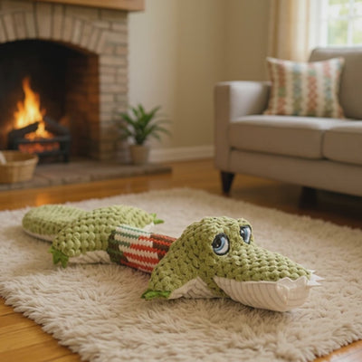 Pluche Hondenknuffel met Geluid